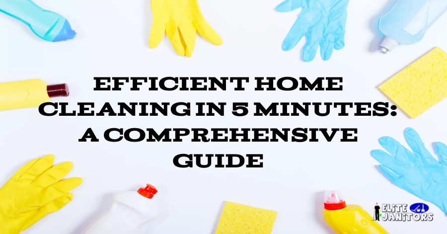 home cleaning in 5 minutes